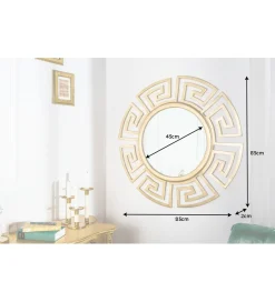 Invicta Interior Lustro ścienne Euphoria 85 cm złote