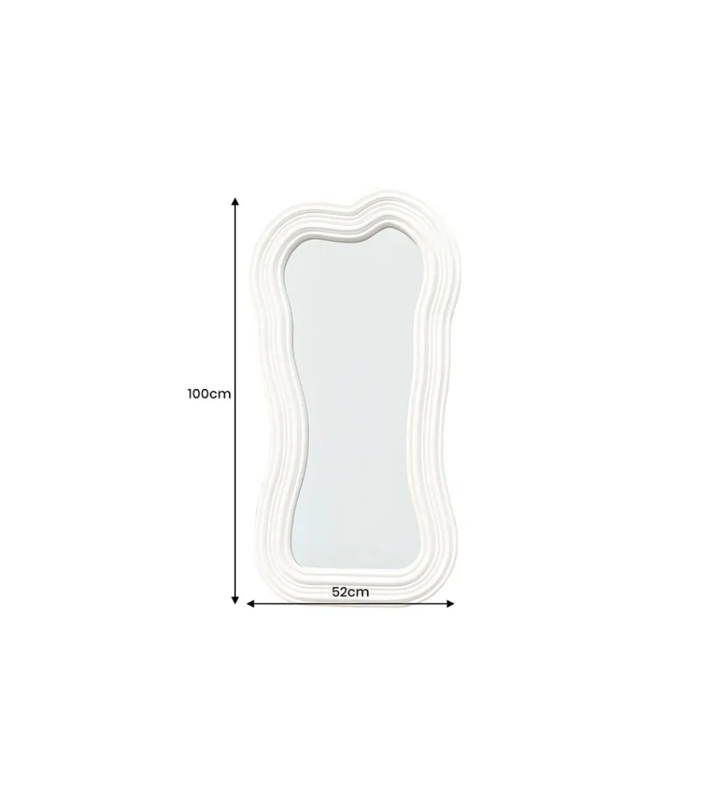 Invicta Interior Lustro ścienne FUENTE II RUBIO 100 cm białe