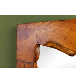 Invicta Interior Lustro ścienne MOZAIKA 90 cm drewno tekowe