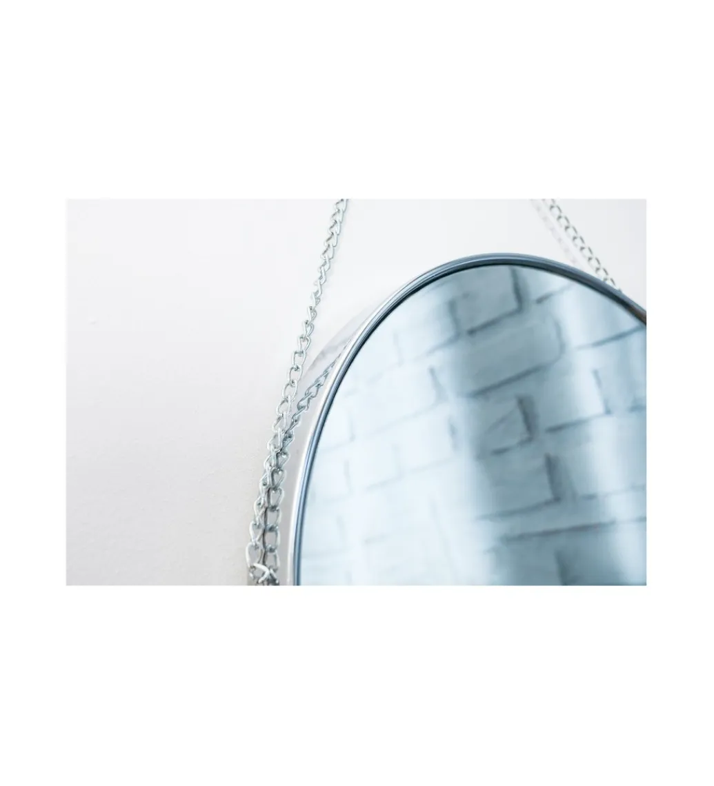 Invicta Interior Lustro ścienne Portret 45 cm srebrne
