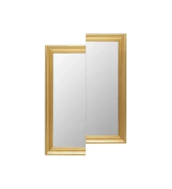 KARE Lustro DOUBLE VISION RECTANGULAR 121 x 81 cm złote