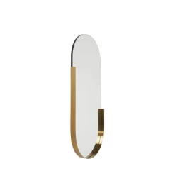 KARE Lustro HIPSTER OVAL 50 x 114 cm złoty