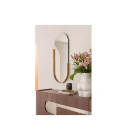 KARE Lustro HIPSTER OVAL 50 x 114 cm złoty