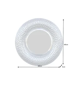 Invicta Interior Lustro Orriental 60 Cm srebrne