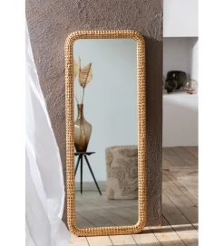 J-Line Lustro stojące RECTANGLE 122 cm naturalne