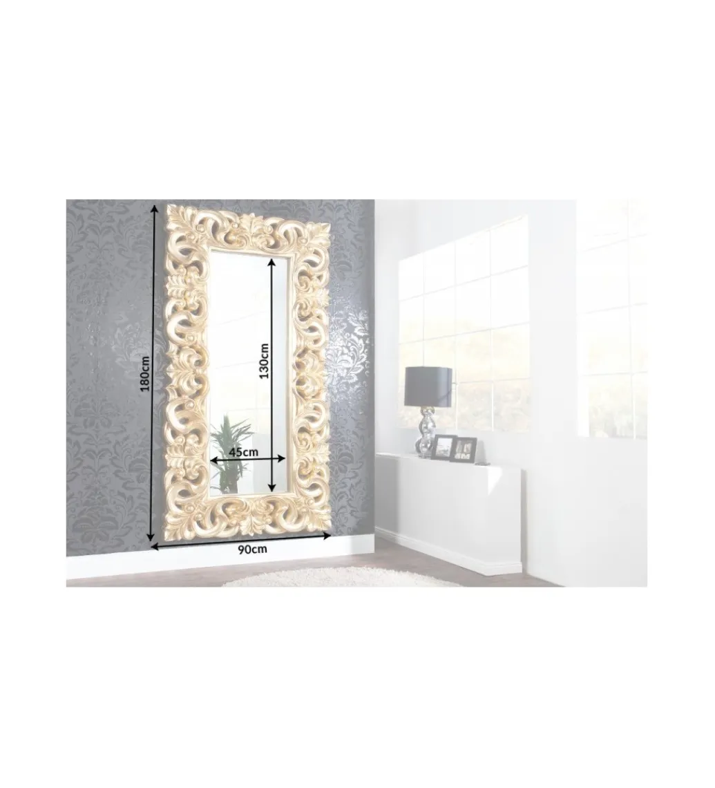 Invicta Interior - przedsprzedaż Lustro Venice 180 cm złote