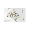 KARE Lustro wiszące BUBBLES 138 x 93 cm złote