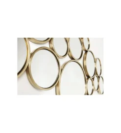KARE Lustro wiszące BUBBLES 138 x 93 cm złote