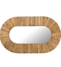 J-Line Lustro wiszące CURVE 152 cm naturalny
