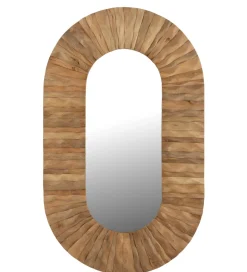 J-Line Lustro wiszące CURVE 152 cm naturalny