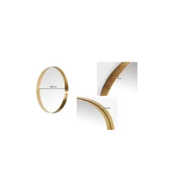KARE Lustro wiszące CURVE MO 100 cm złote