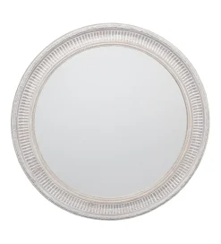 Zona-Design Lustro wiszące DEAY 80 cm drewno paulowni szare
