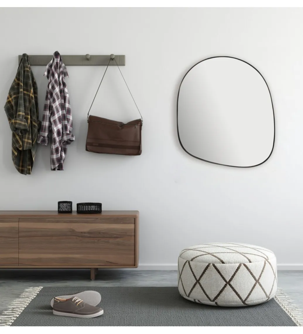 WOHNLING, GERMANY Lustro wiszące DEFORME 53 cm czarne