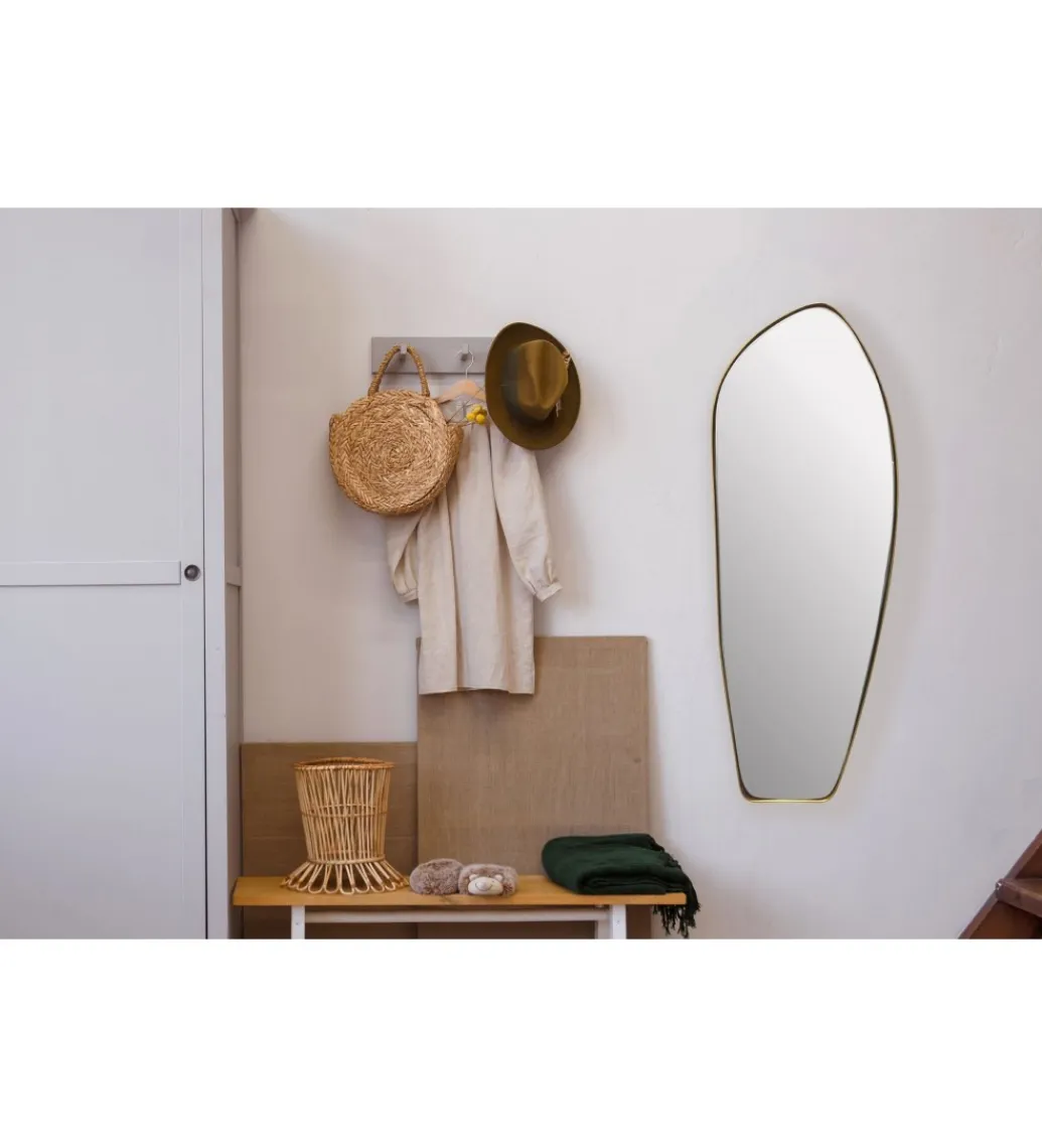 WOHNLING, GERMANY Lustro wiszące DEFORME 90 cm złote