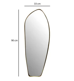 WOHNLING, GERMANY Lustro wiszące DEFORME 90 cm złote