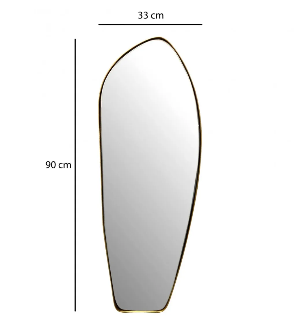 WOHNLING, GERMANY Lustro wiszące DEFORME 90 cm złote