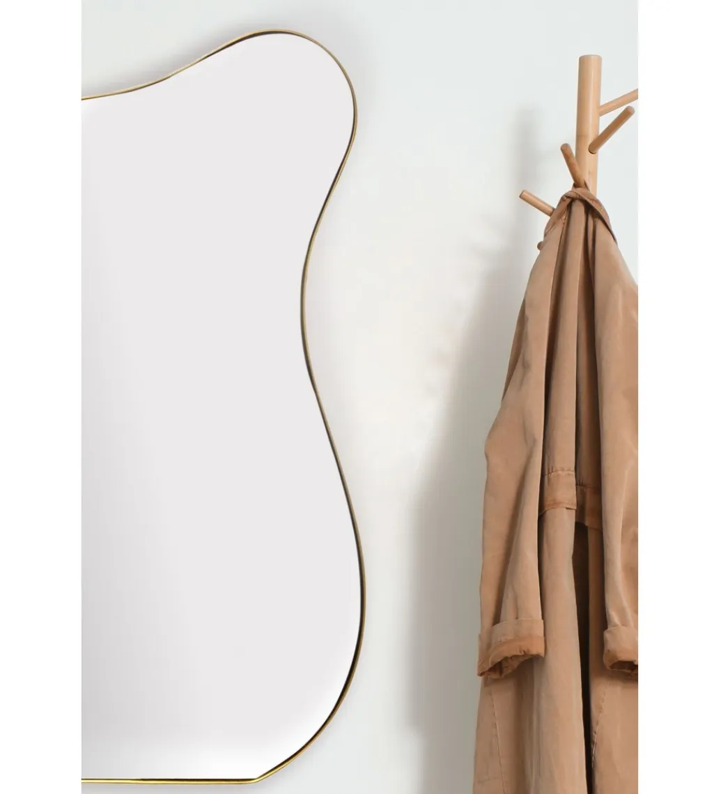 WOHNLING, GERMANY Lustro wiszące DEFORME 100 cm złote