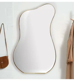 WOHNLING, GERMANY Lustro wiszące DEFORME 100 cm złote