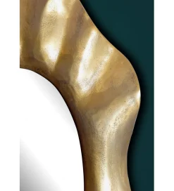 WOHNLING, GERMANY Lustro wiszące LUXI 60 cm antyczne złote