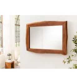 Invicta Interior Lustro wiszące MAMMUT 100 cm drewno akacja