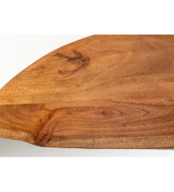 Invicta Interior Lustro wiszące MIRROR 100 cm drewno akacja