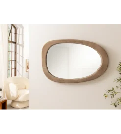Invicta Interior Lustro wiszące ORGANIC 105 cm drewno sosnowe