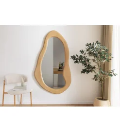 Invicta Interior Lustro wiszące ORGANIC 130 cm drewno mango