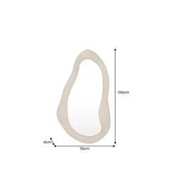 Invicta Interior Lustro wiszące ORGANIC 130 cm drewno mango