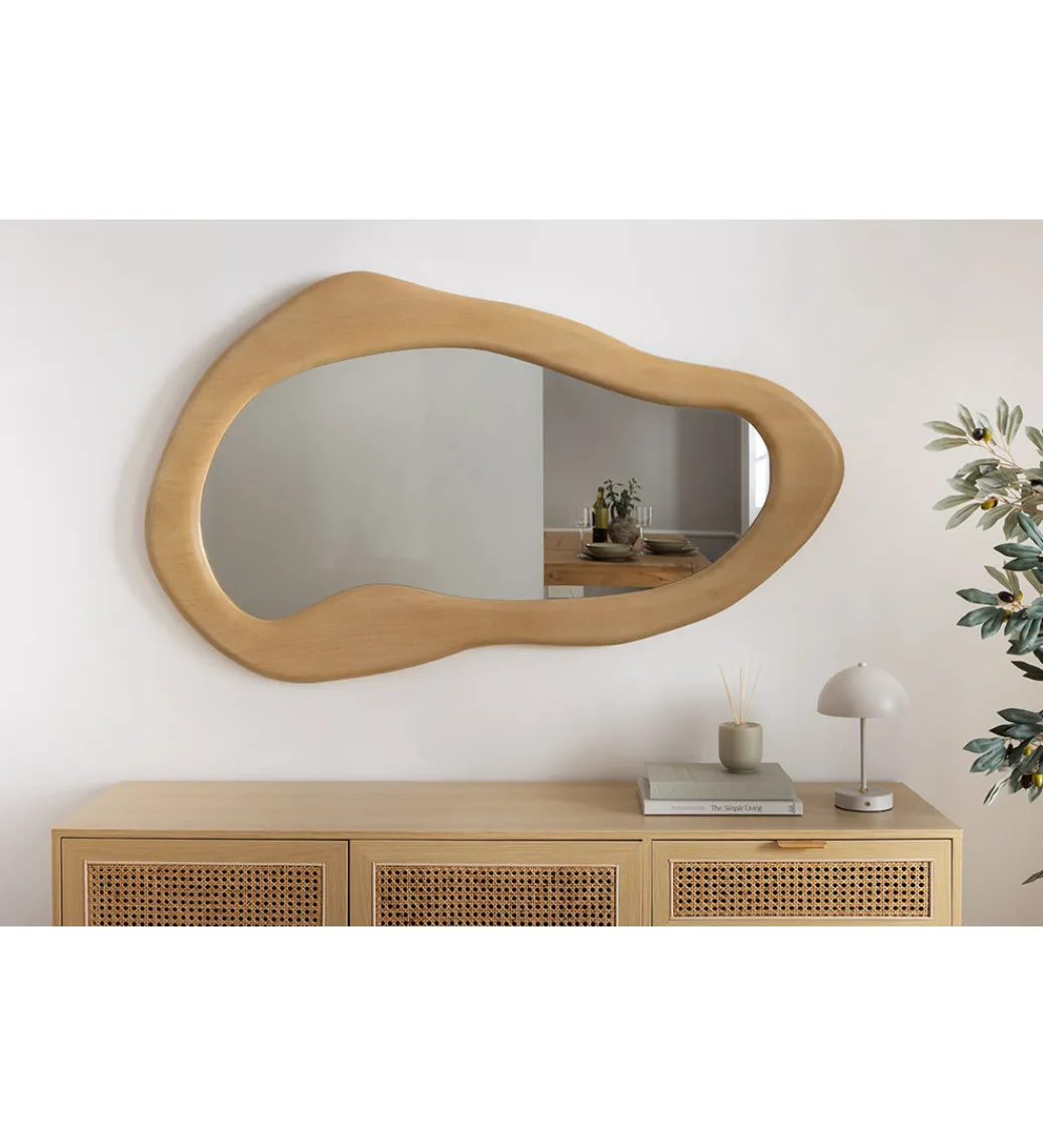 Invicta Interior Lustro wiszące ORGANIC 130 cm drewno mango
