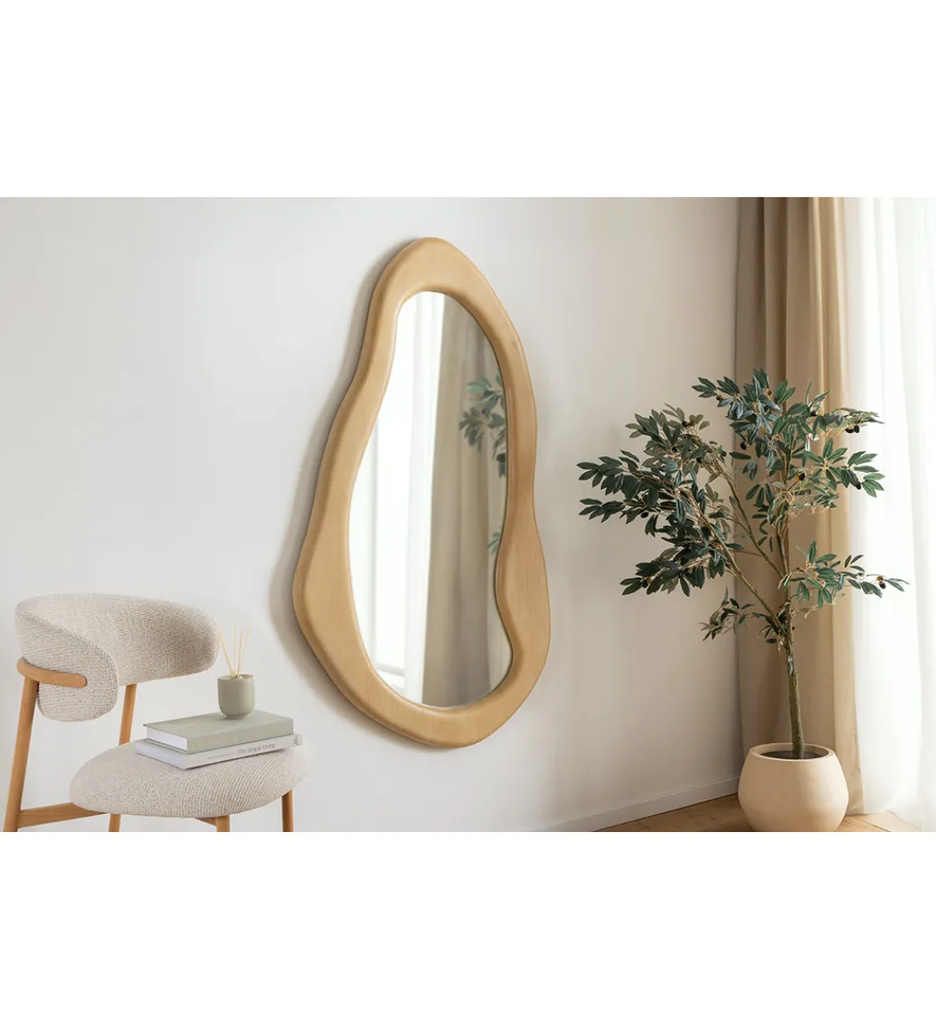 Invicta Interior Lustro wiszące ORGANIC 130 cm drewno mango