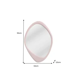 Invicta Interior Lustro wiszące ORGANIC 90 cm różowe