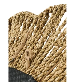 J-Line Lustro wiszące RAFFIA 50 cm naturalne