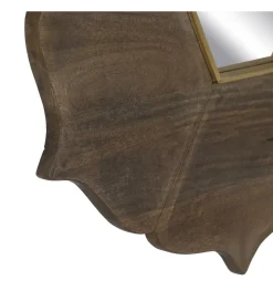 Zona-Design Lustro wiszące RETUNM 90 cm drewno mango