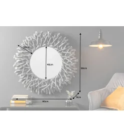 Invicta Interior Lustro wiszące Riverside 80 cm szare