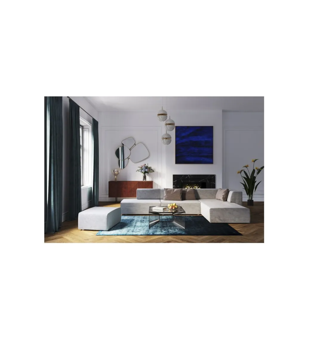 KARE Lustro wiszące SHAPES 130 x 110 cm złote
