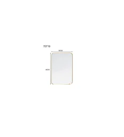 KARE Lustro wiszące SIMPLY 60 x 90 cm złote