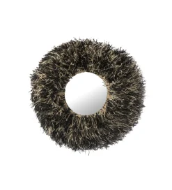 J-Line Lustro wiszące SISAL 115 cm czarno białe