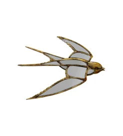 KARE Lustro wiszące SWALLOW 37 x 25 cm antyczne złoto