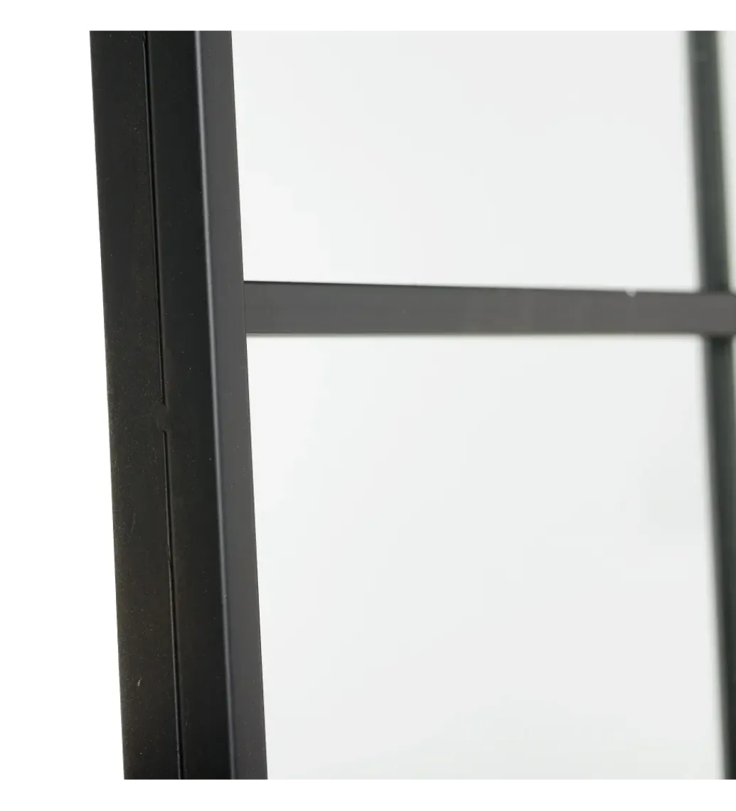 Zona-Design Lustro wiszące SYLAS 180 cm x 90 cm czarne