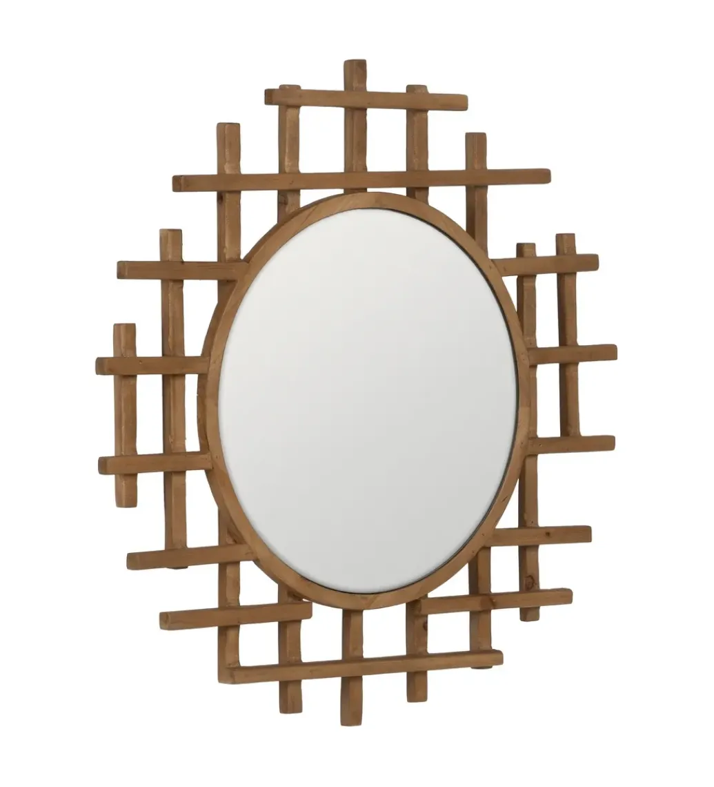 Zona-Design Lustro wiszące TIKITAK 64 cm drewno jodła