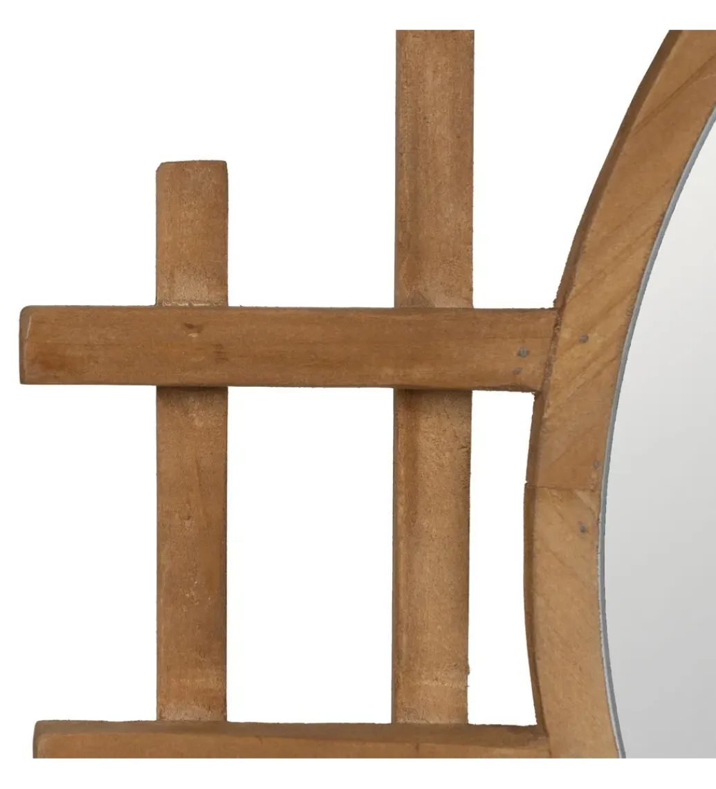 Zona-Design Lustro wiszące TIKITAK 64 cm drewno jodła