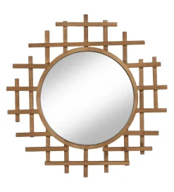 Zona-Design Lustro wiszące TIKITAK 64 cm drewno jodła