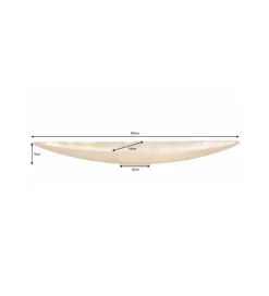 Invicta Interior - przedsprzedaż Misa Leaf 80 cm antyczny złoty