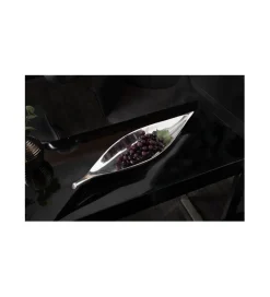 Invicta Interior Misa Leaf 40 cm x 10 cm srebrna