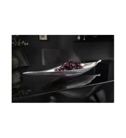 Invicta Interior Misa Leaf 40 cm x 10 cm srebrna