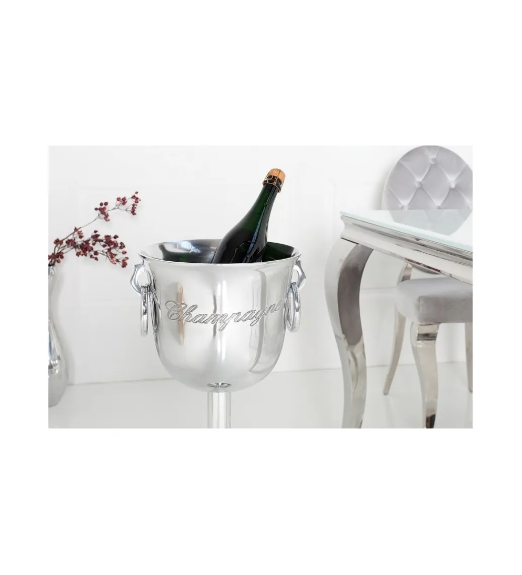 Invicta Interior Misa na szampana 75cm srebrna