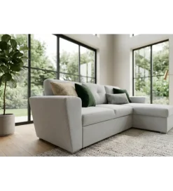 Invicta Interior Narożnik APARTMENT 245 cm z funkcją spania beżowy