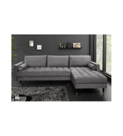 Invicta Interior Narożnik CANIS velvet II 260 Cm szary