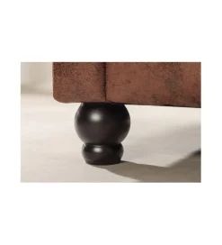 Invicta Interior Narożnik Chesterfield 270 cm antyczny brąz lewostronny