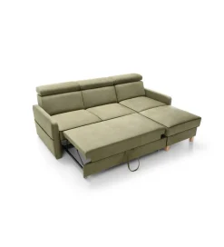 Comforteo Narożnik rozkładany EDUARDO Lima 219 cm z funkcją spania